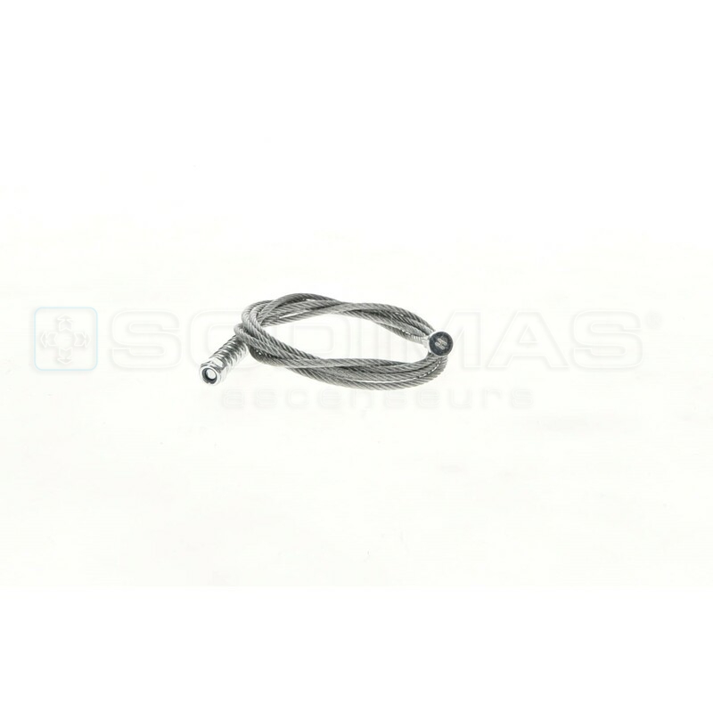 Câble acier-ressort-écrou porte cabine ouverture latérale 2 Vtx - PL 900 SD20 & SD20R