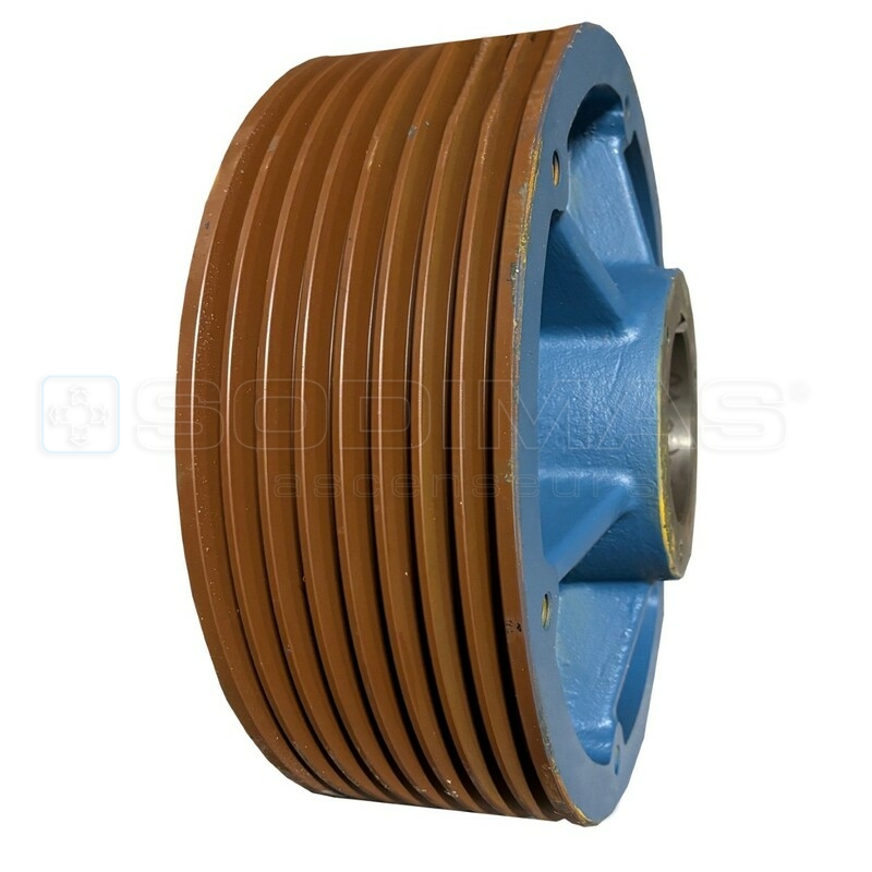 Poulie GL300S - Ø 410 mm - 8x10/11 - pas de 16 mm - V 35°