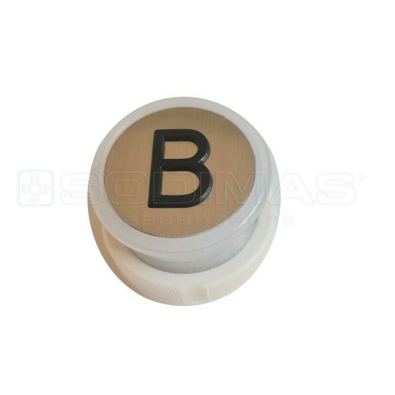 Bouton Cyntra V2 inox brossé B
