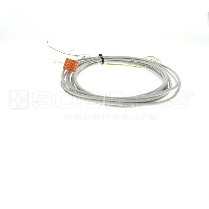 Cable 12Vdc pour boite cabine QI Touch 5000mm