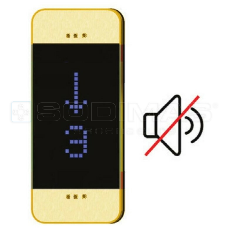 Boitier afficheur Black Pad gold vertical sans gong
