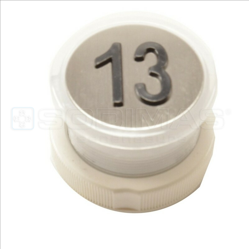 Bouton Cyntra V2 inox brossé 13