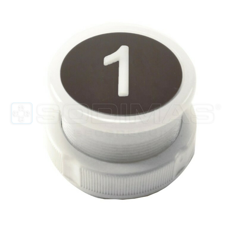 Bouton Cyntra V2 noir brossé 1