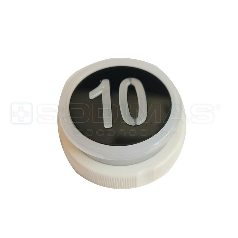 Bouton Cyntra noir 10