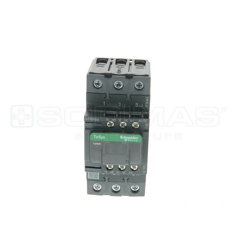 Contacteur tri 40 A - 1F +1O - 48-130 Vac/Vcc ( LC1D40AEHE )