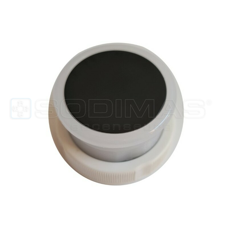 Bouton Cyntra V2 noir brossé vierge