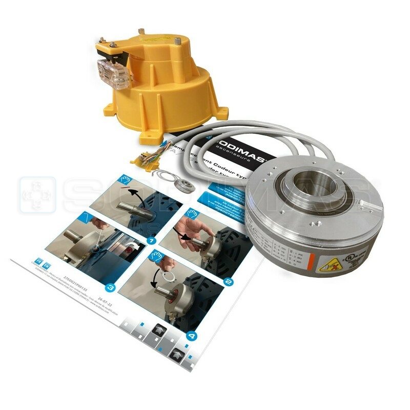 Kit codeur incrémental 5vcc avec capot pour treuil TA