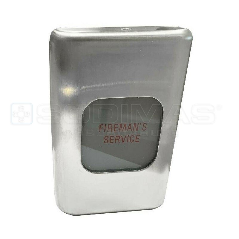 Boite pompier FS100 inox brossé applique sans interphone