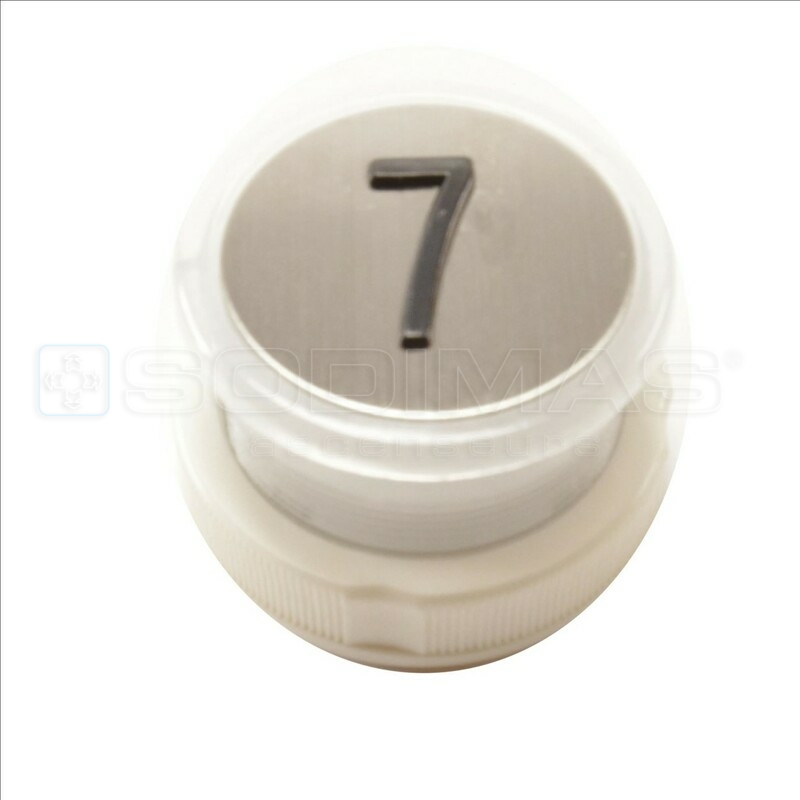 Bouton Cyntra V2 inox brossé 7