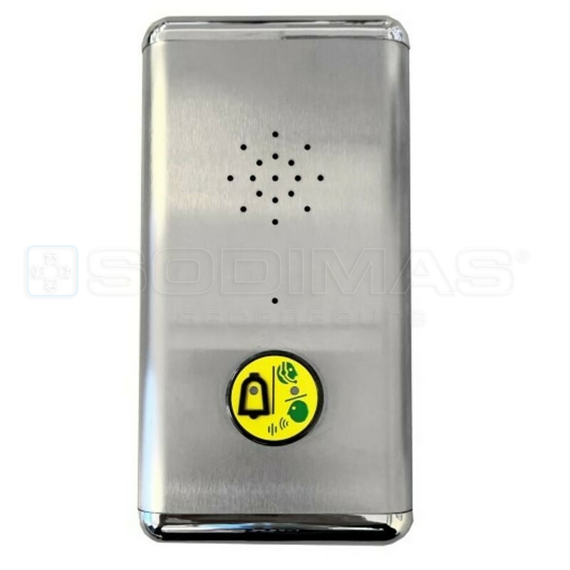 Plastron téléphone avec bouton alarme V2 en applique pour Sodiaphone