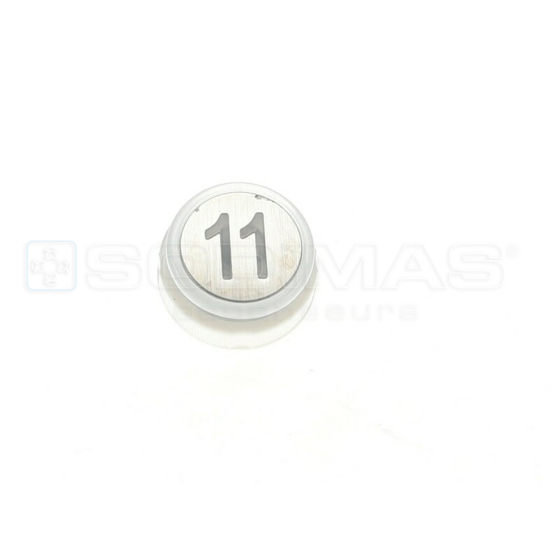 Bouton Cyntra inox brossé 11