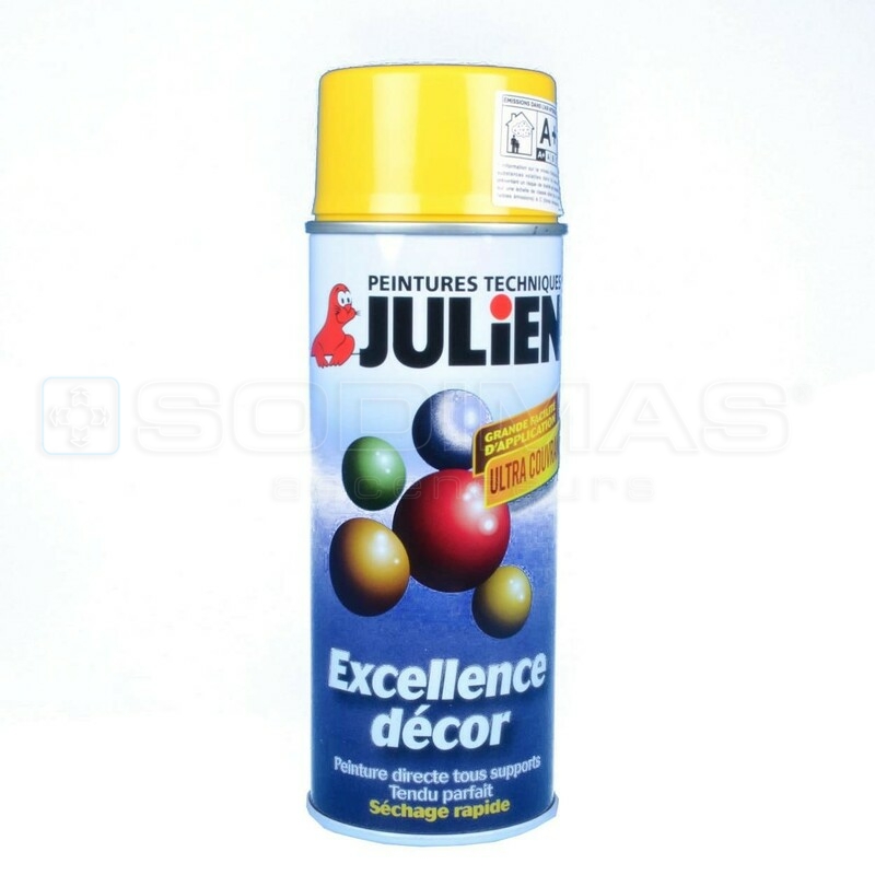 Bombe peinture 400 ml jaune sécurité