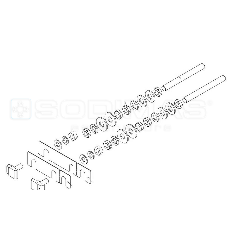 Sachet de visserie T1 attaches de guide plat pylône