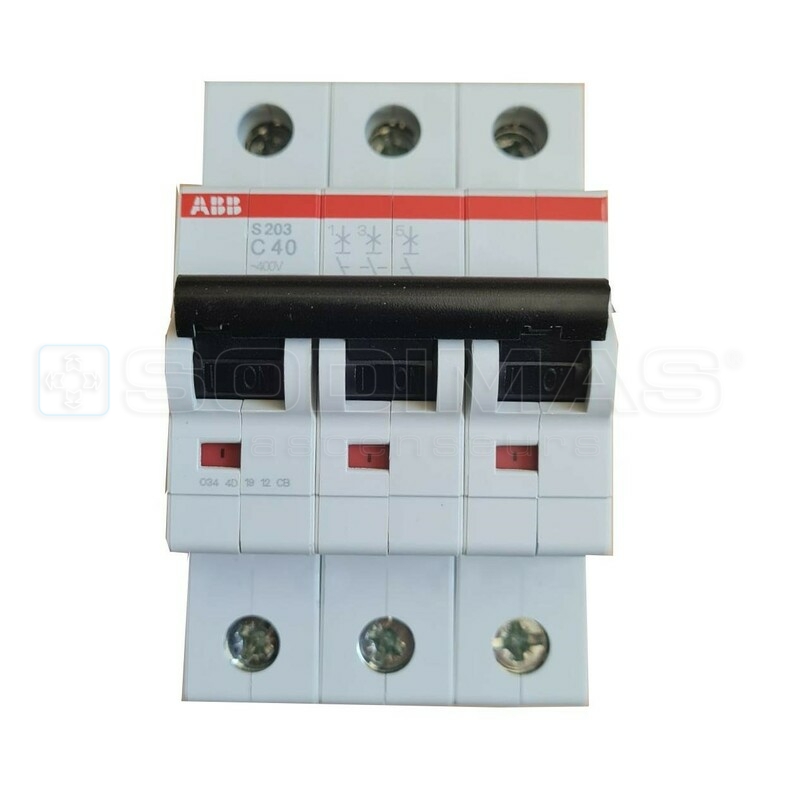 Disjoncteur 3P Courbe C 40A PDC 10kA - ABB