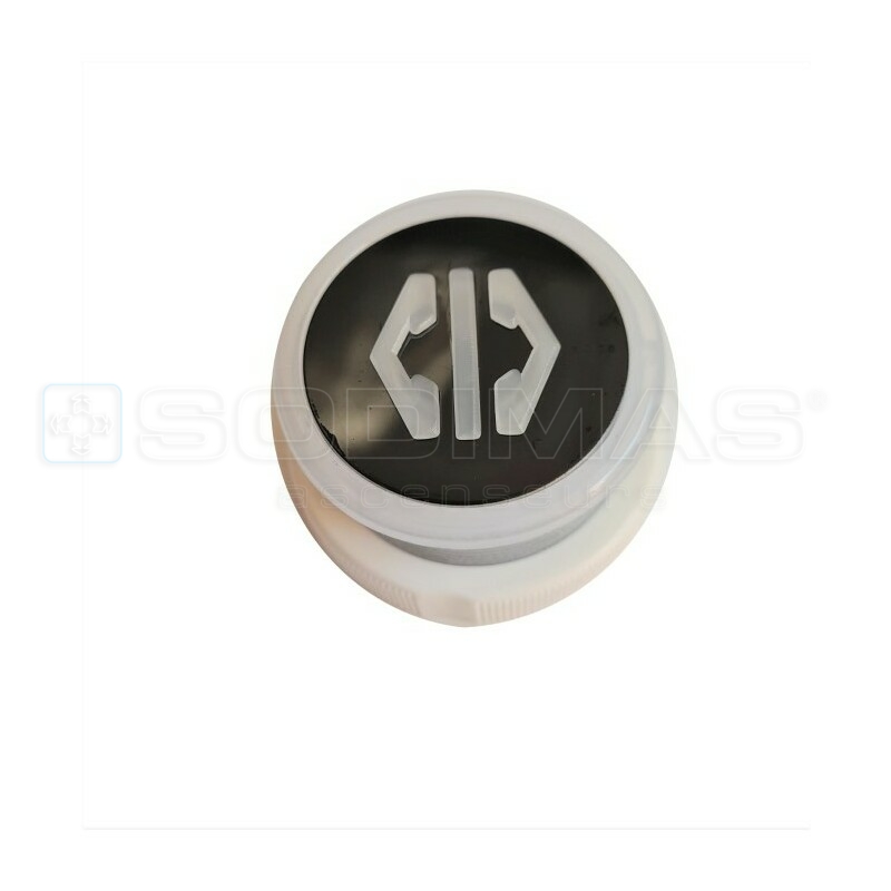 Bouton Cyntra V2 noir brossé fermeture