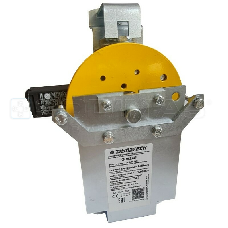 Limiteur double sens DYNATECH QUASAR CR/CD VP=1.3M/S avec commande et réarmement à distance pour Vspace 1 ou 3