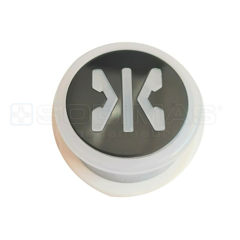 Bouton Cyntra noir fermeture