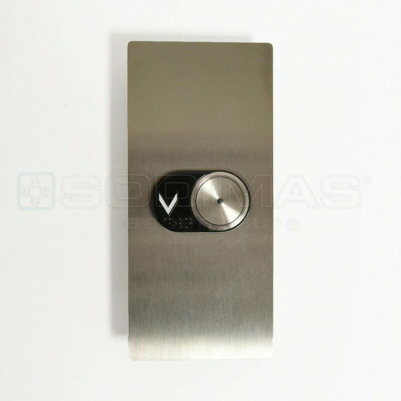 Plastron palier 1 bouton EVOLYA 85 x 185 mm