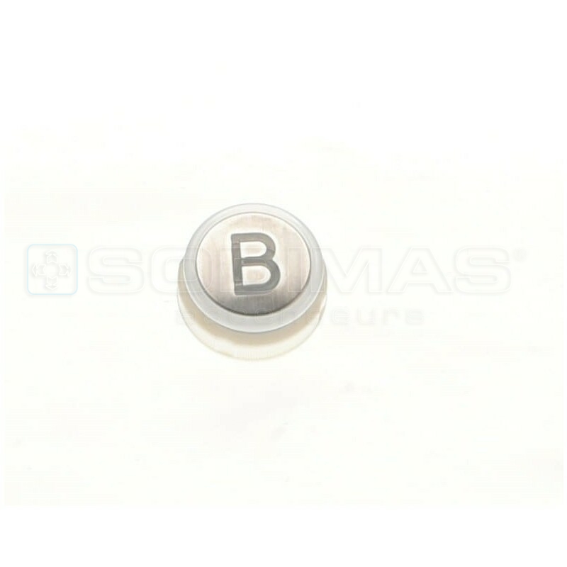 Bouton Cyntra inox brossé B