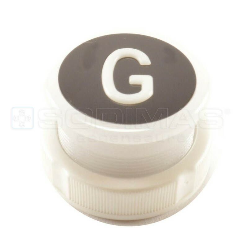 Bouton Cyntra V2 noir brossé G