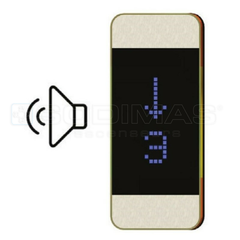Boitier afficheur Black Pad vertical avec gong