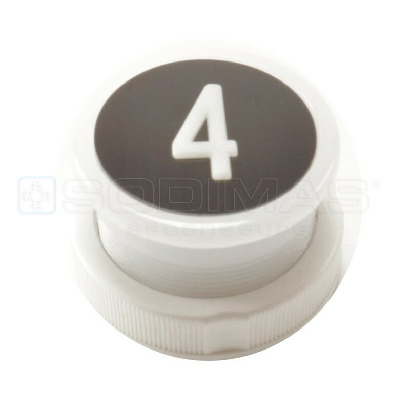 Bouton Cyntra V2 noir brossé 4