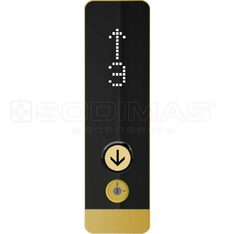 Boite palière Black Pad-V2 OR- bouton descente duplex + afficheur + 1 C/C