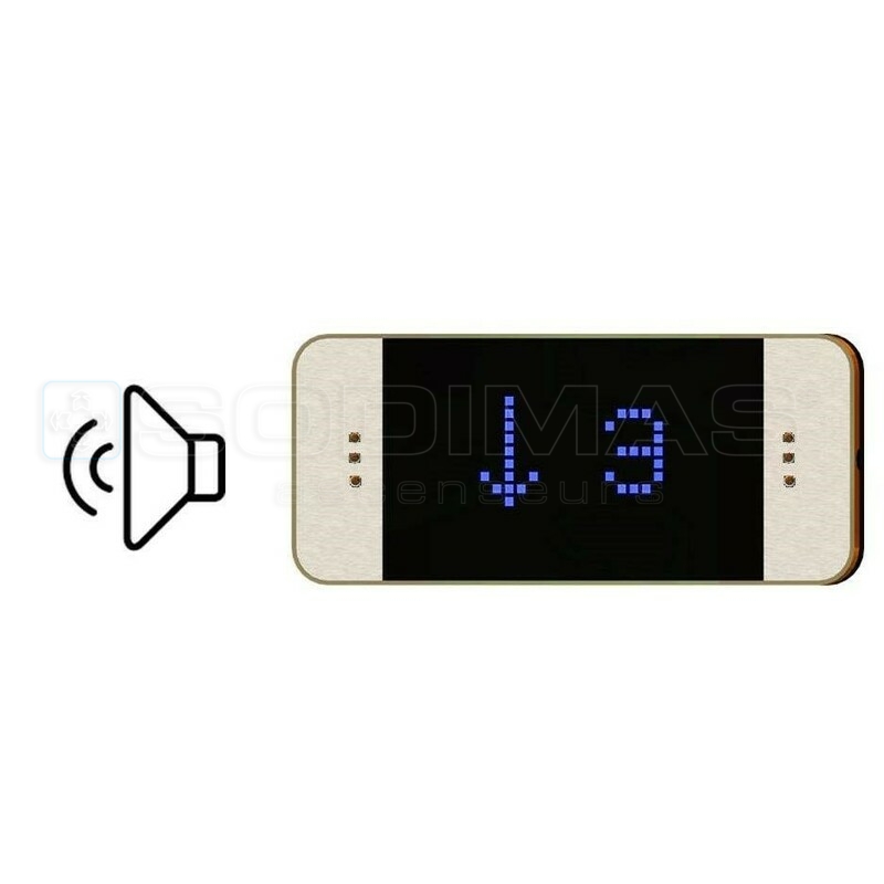 Boitier afficheur Black Pad horizontal avec gong