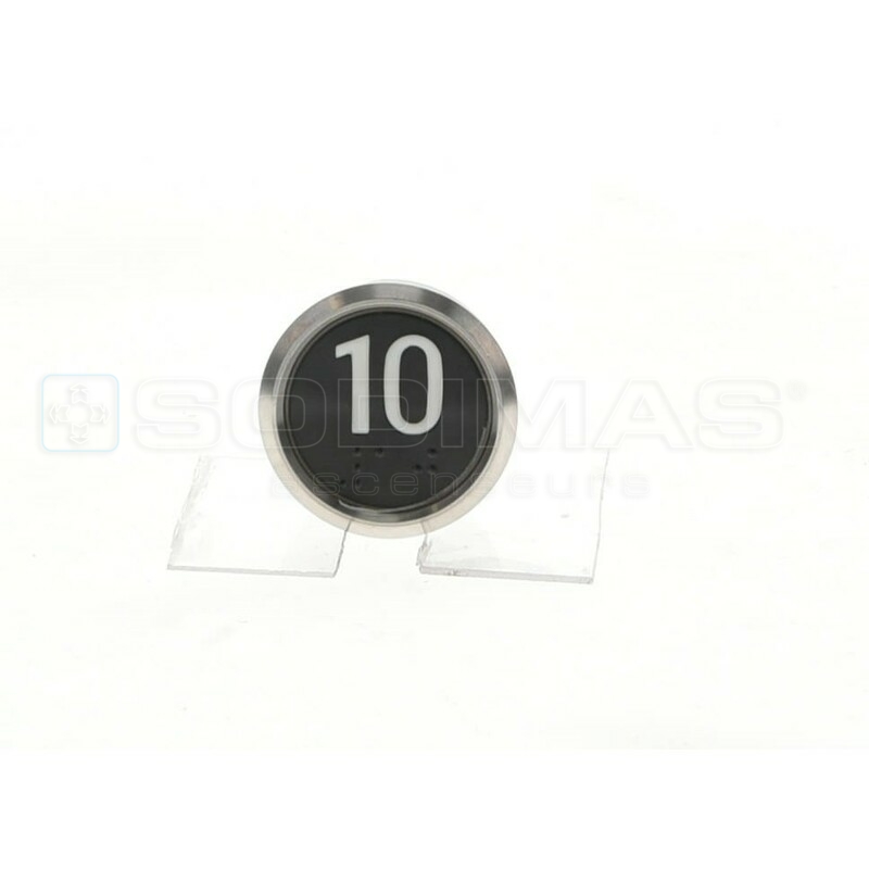 Bouton IP65 V2 noir brossé 10