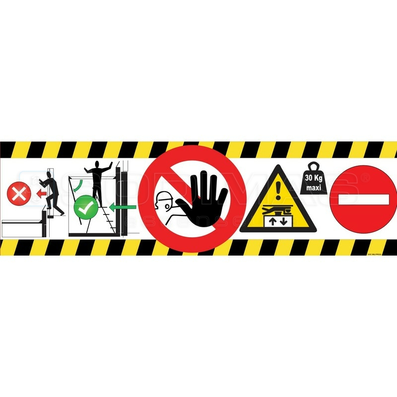 Etiquette toit de cabine VMBe / SMALL