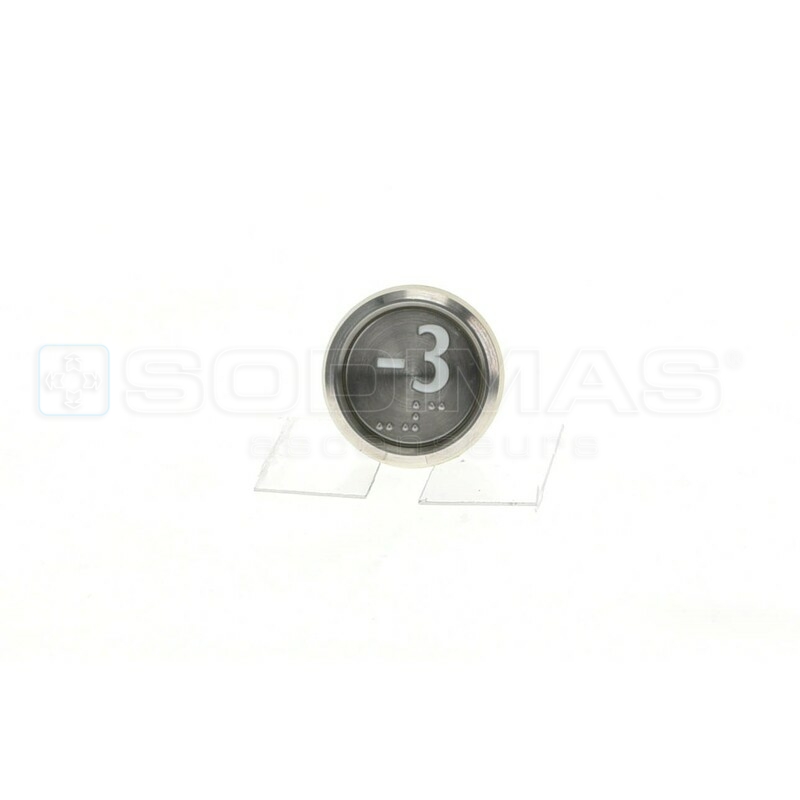 Bouton Cyntra -3 IP54 lumineux bleu 1 contact 1 connecteur