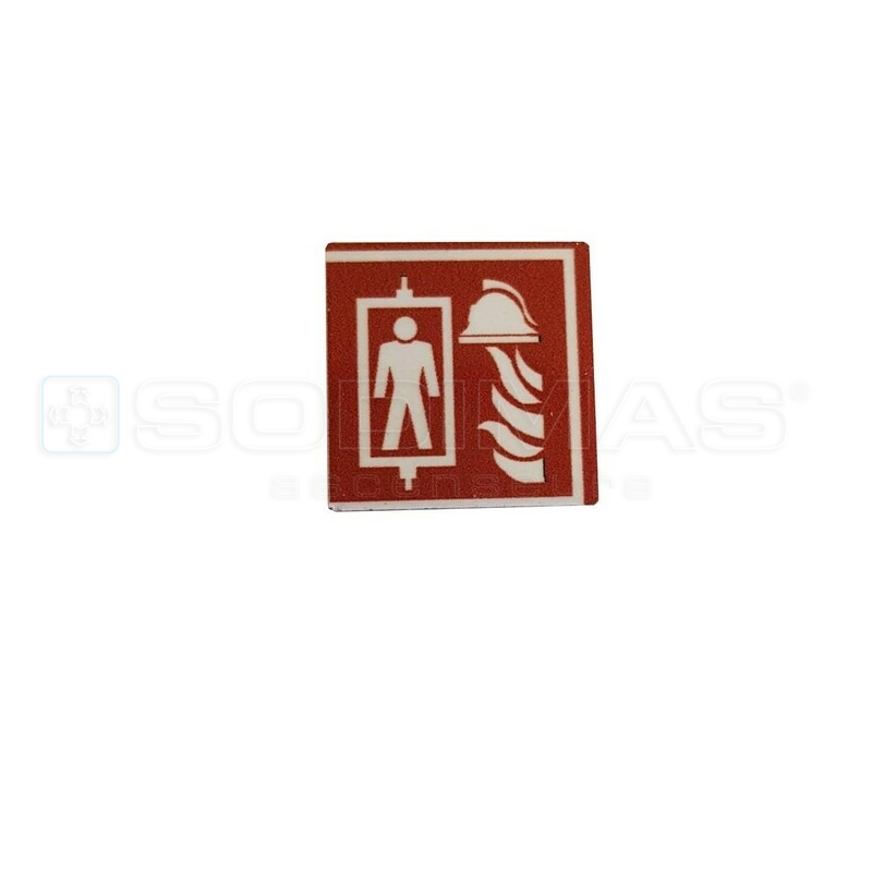 Etiquette pompier cabine 20 x 20 mm