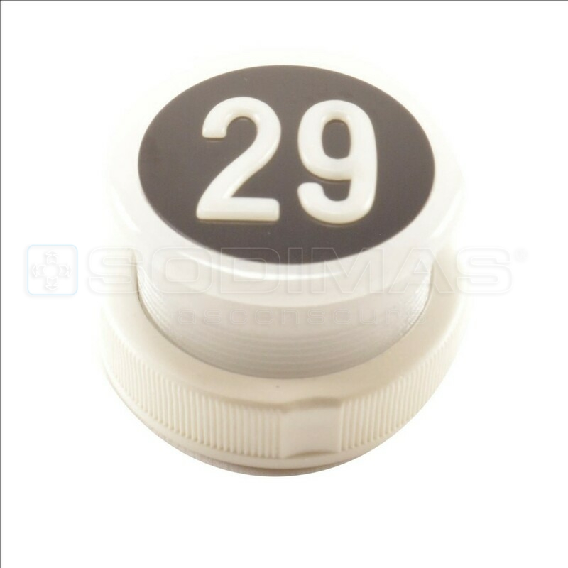 Bouton Cyntra V2 noir brossé 29