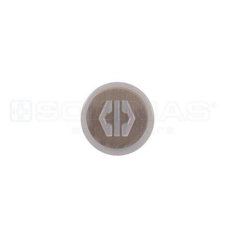 Bouton Cyntra inox brossé ouverture