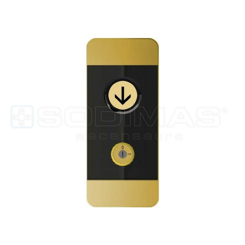 Boite palière Black Pad -V2 OR- 1 bouton flèche descente + 1 C/C
