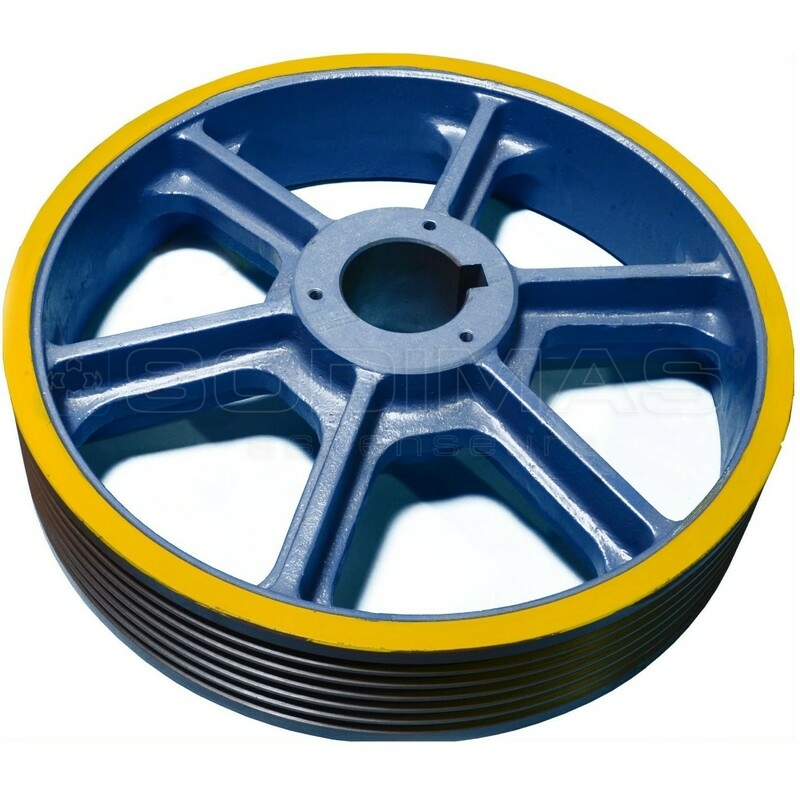 Poulie TS240 - Ø 620 mm - 6x11/13 - pas de 18 mm - V 35°