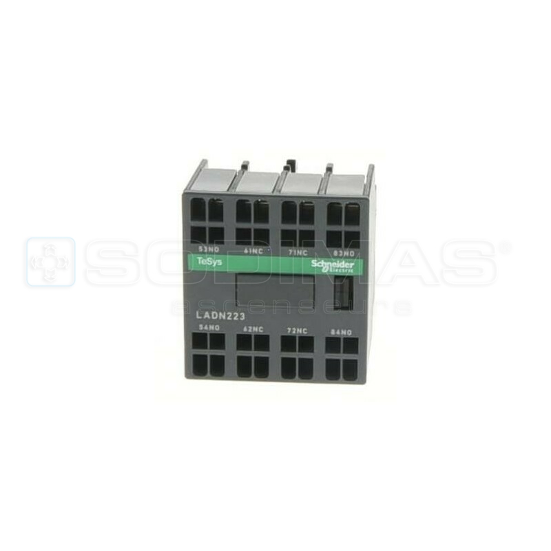 Contact auxiliaire 2F+2O frontal