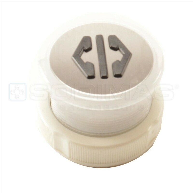 Bouton Cyntra V2 inox brossé ouverture