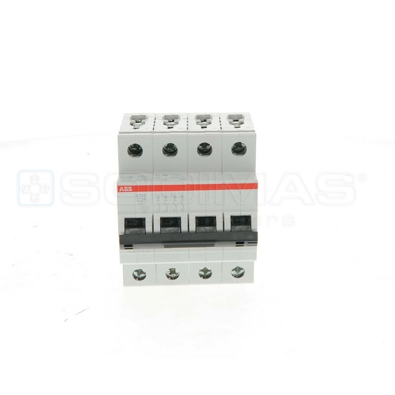 Disjoncteur 4P Courbe C 25A PDC 10kA