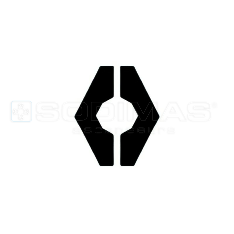 Symbole Synia ouverture/fermeture, noir