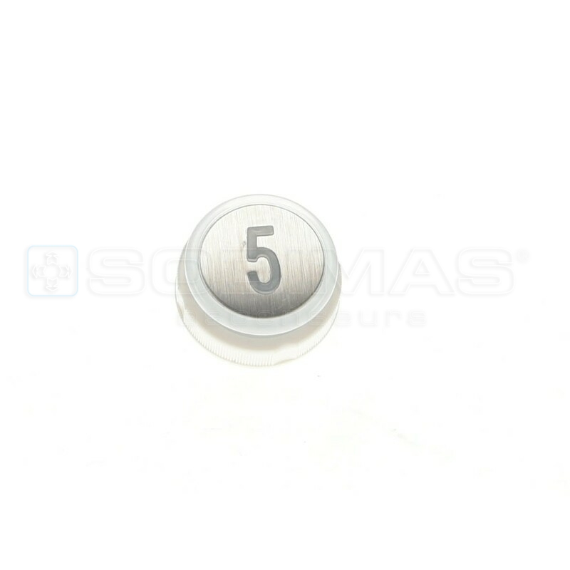 Bouton Cyntra inox brossé 5