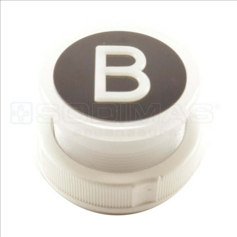 Bouton Cyntra V2 noir brossé B