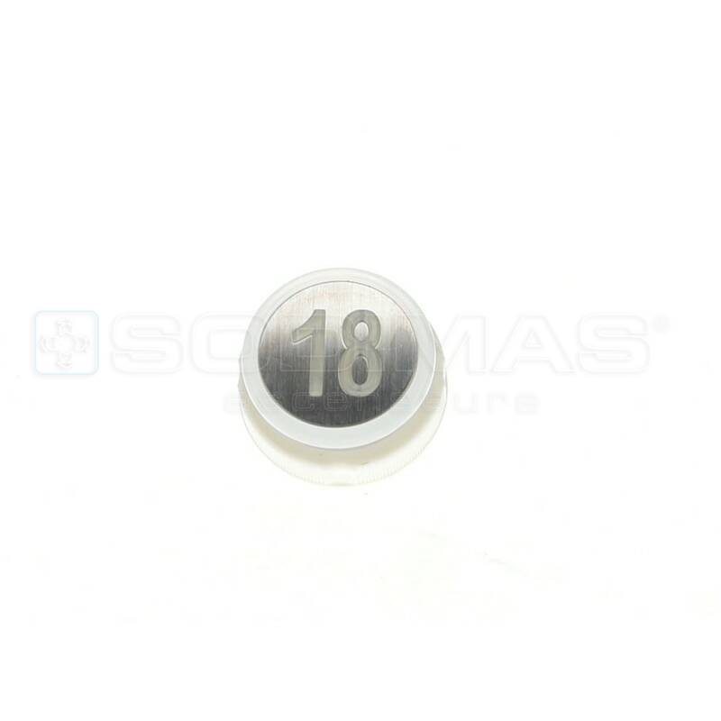 Bouton Cyntra 18 lumineux bleue 24 VCC simplex 1NO