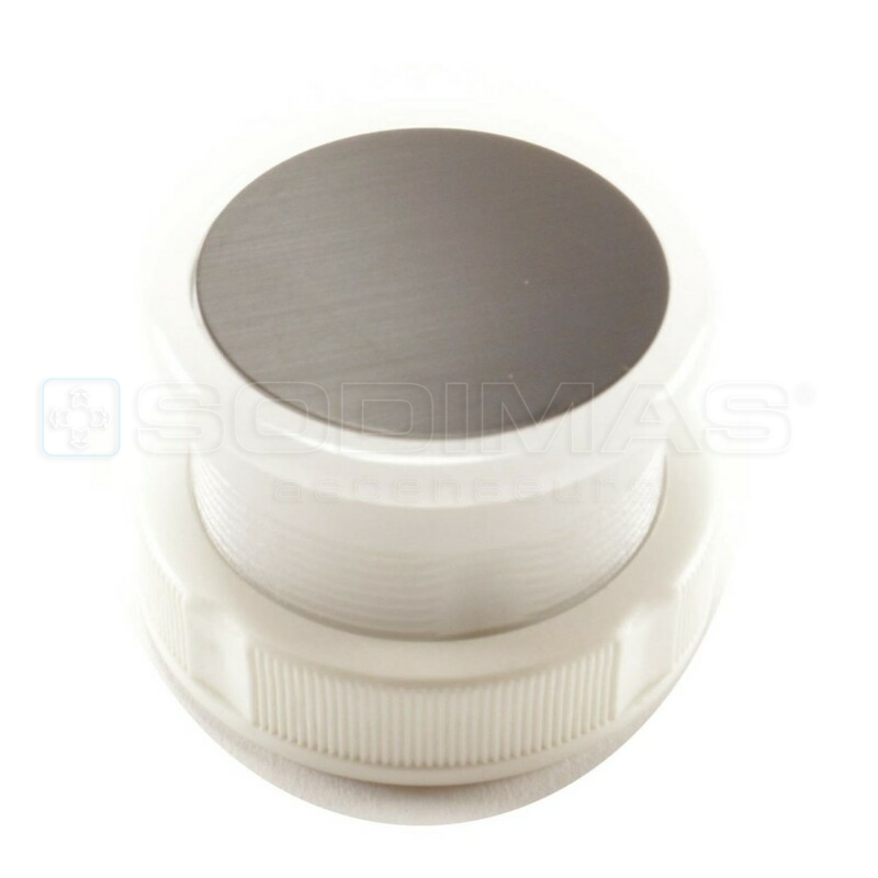 Bouton Cyntra V2 noir brossé vierge + bip