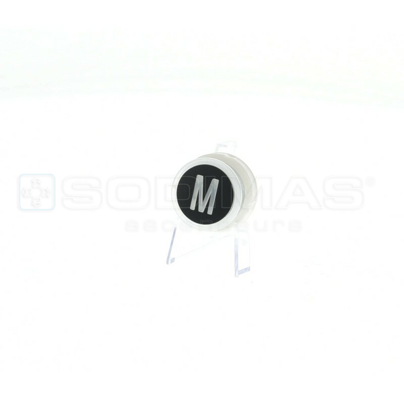 Bouton Cyntra V2 noir brossé M