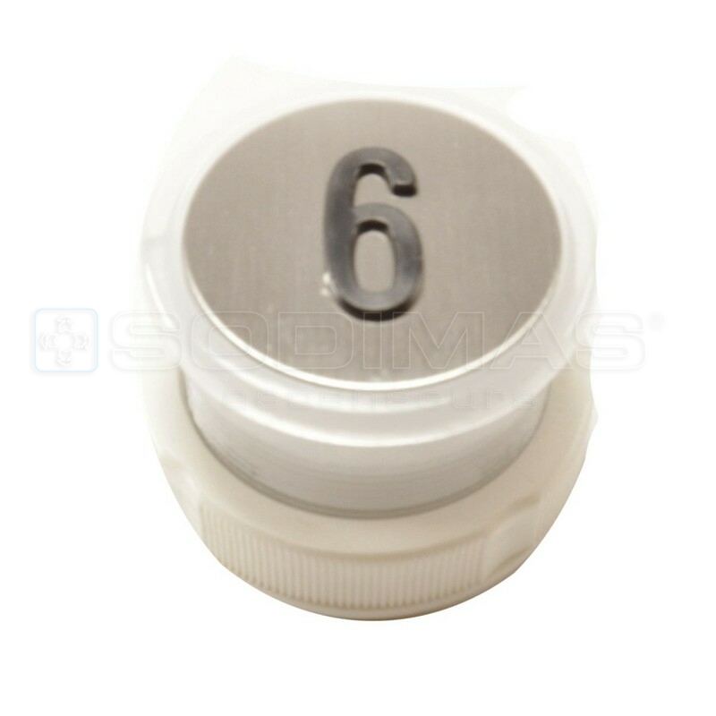 Bouton Cyntra V2 inox brossé 6