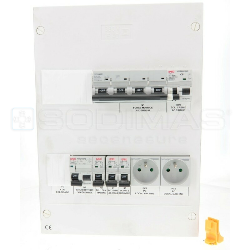 Tableau DTU Composants ISKRA / KARLI - calibre 80A - conforme norme 82.230