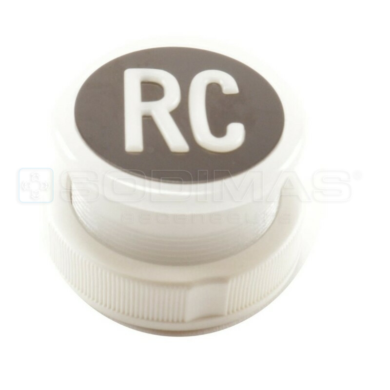 Bouton Cyntra V2 noir brossé RC