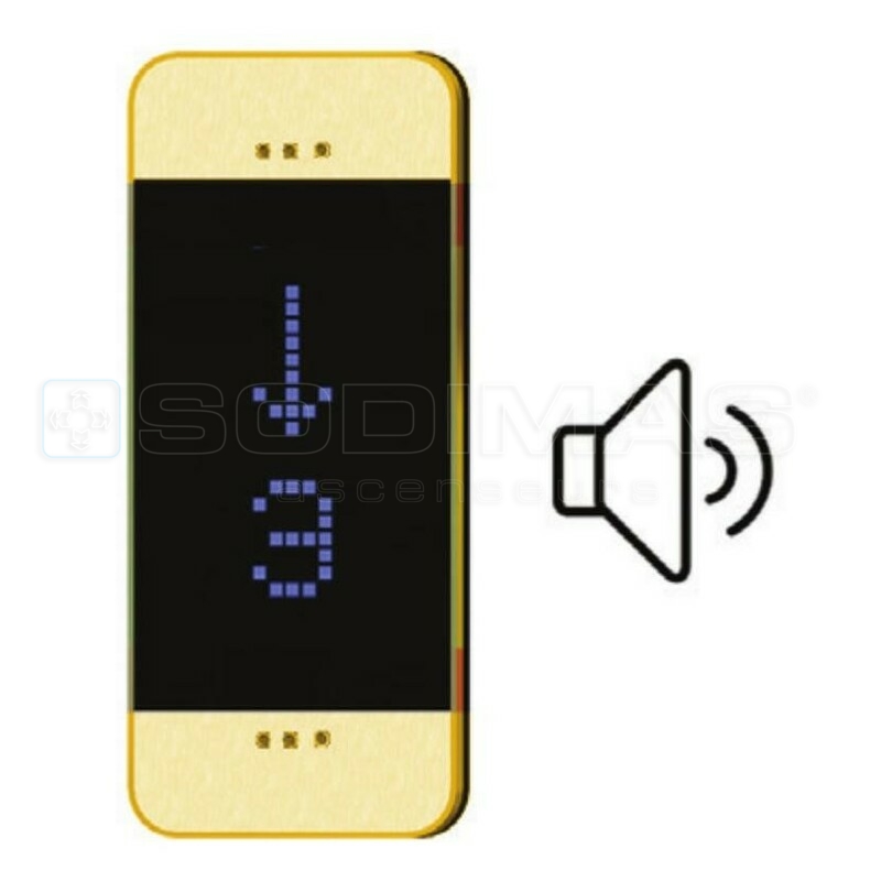 Boitier afficheur Black Pad gold vertical avec gong