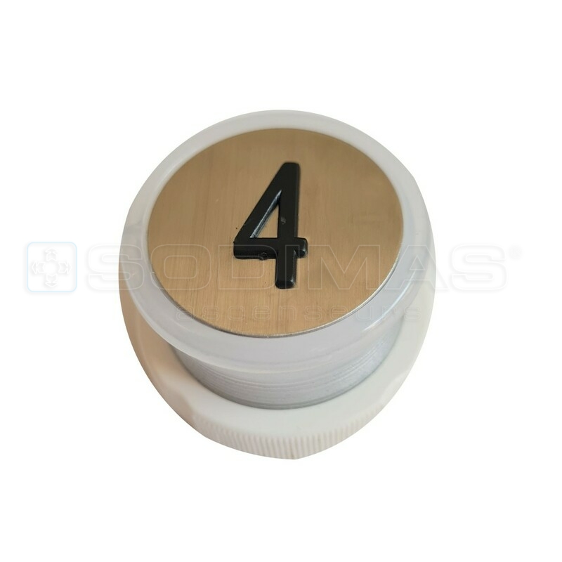 Bouton Cyntra V2 inox brossé 4